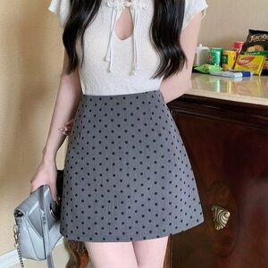 Polka Dot High-Waisted Women's Shorts